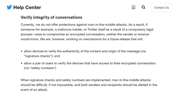 Twitter宣布上线加密消息新功能，目前仅部分用户可用